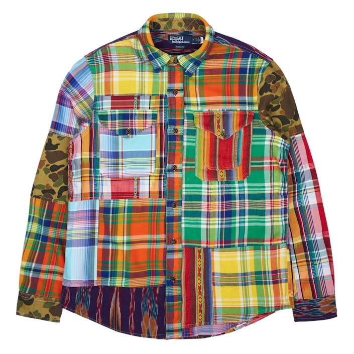 Classic Fit Patchwork Shirt 5869 Voyager Patchwork, Male, Abbigliamento, Tops, Multi colore, M