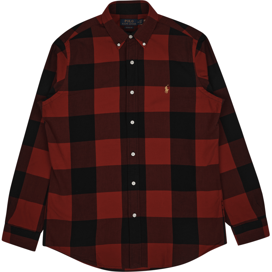 Classic Fit Oxford Shirt Red/Black