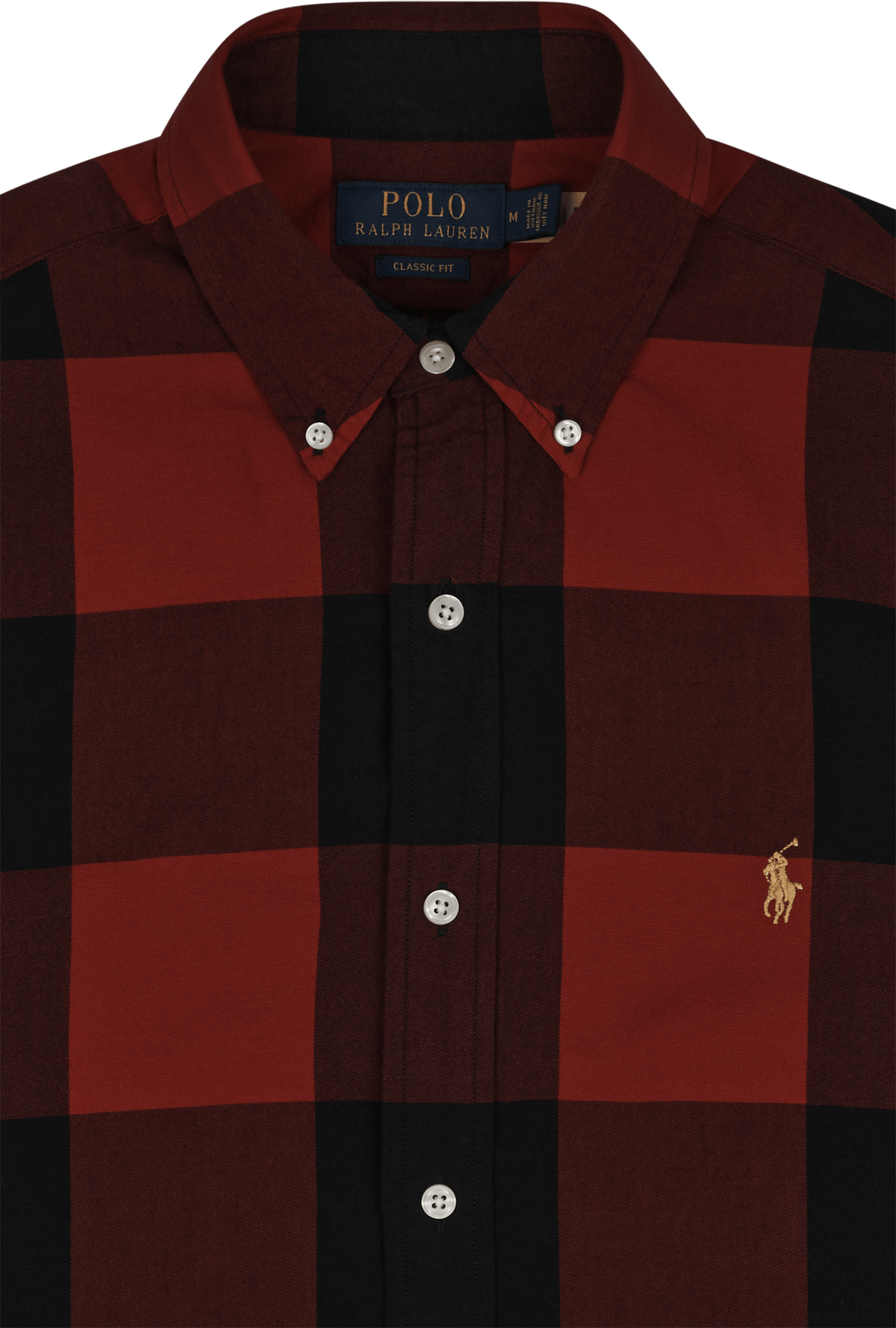 Classic Fit Oxford Shirt Red/Black - Bild 3