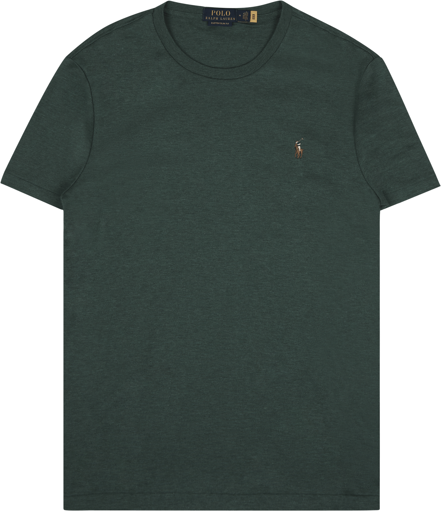 Custom Slim Fit Soft Cotton T-Shirt Verano Green Heather, Male, Vêtements, T-shirt, Vert, XS