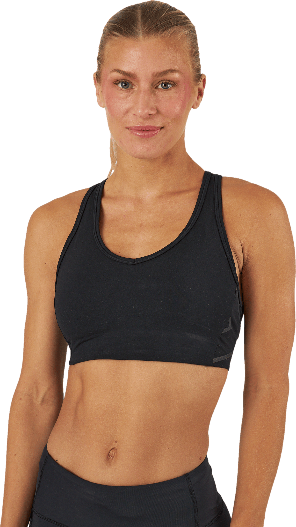 Motion Racerback Bra Black/black, Female, Apparels, Sports Bras, Running, Black, XL