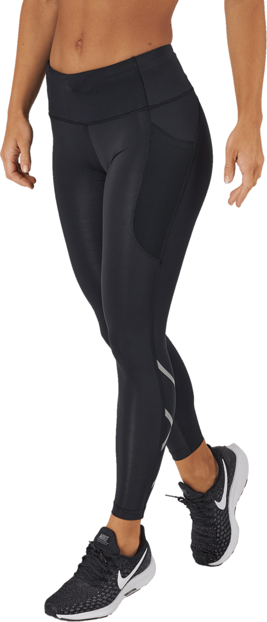 Aero Mid-rise Comp Tights Black/silver Reflective - Bild 2
