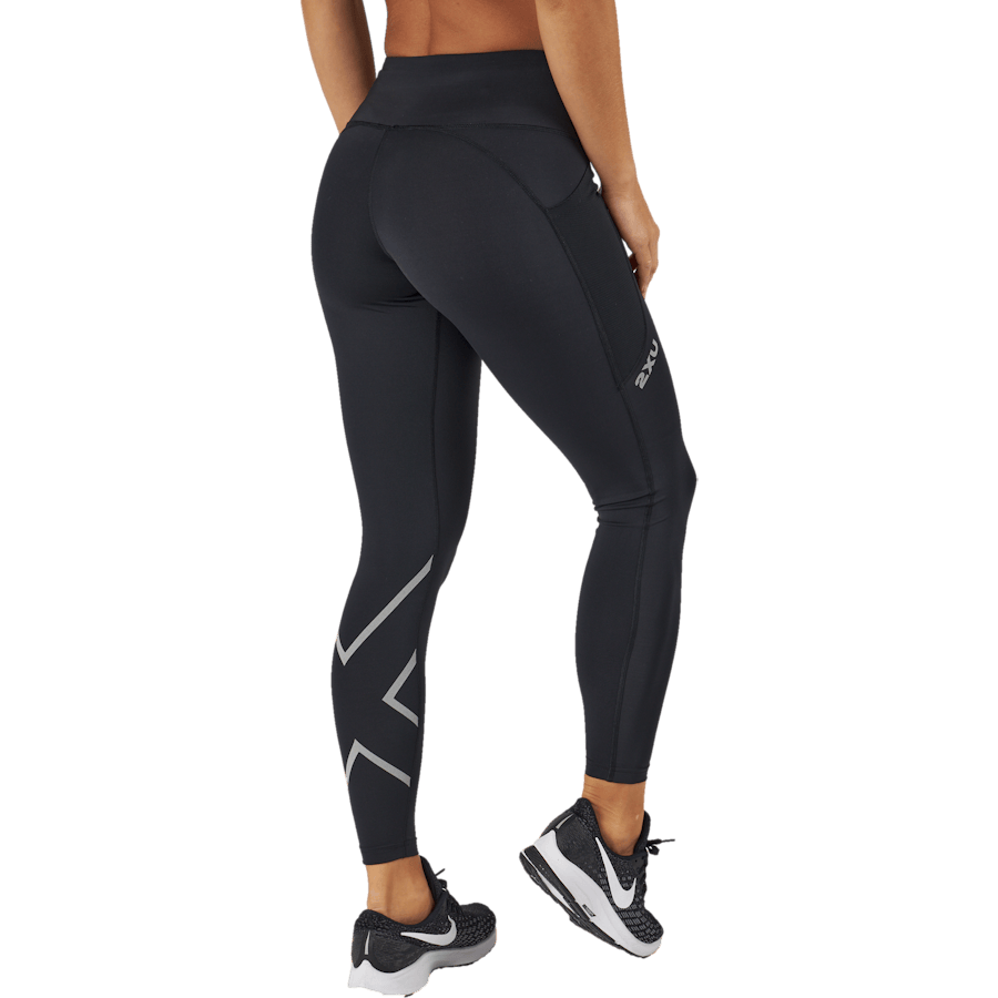Aero Mid-rise Comp Tights Black/silver Reflective - Bild 3