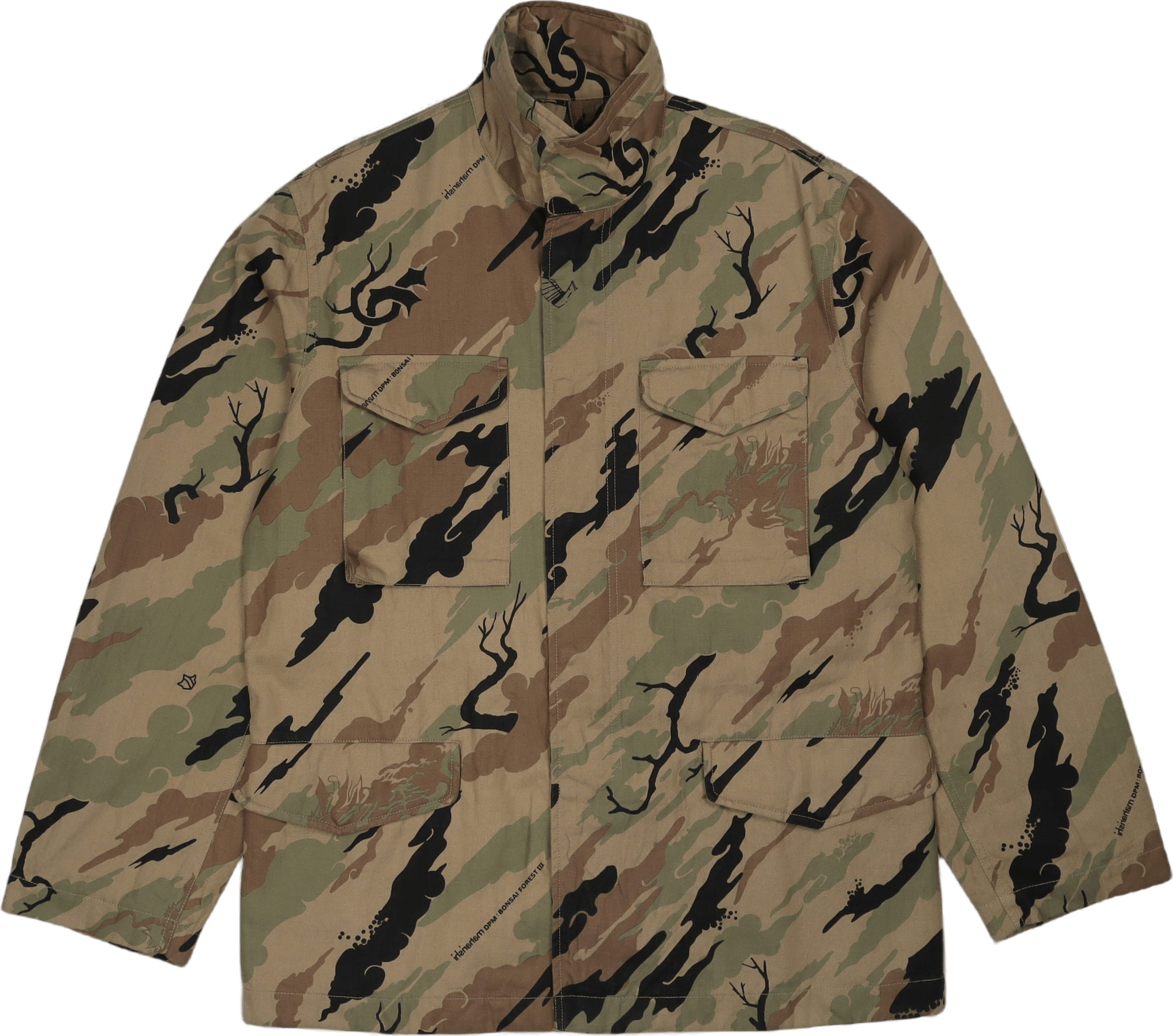 Camo Modified M65 Jacket Cotto Woodland, Male, Kleding, jassen, Gedessineerd, L