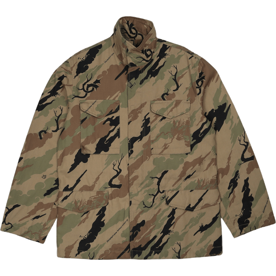 Camo Modified M65 Jacket Cotto Woodland