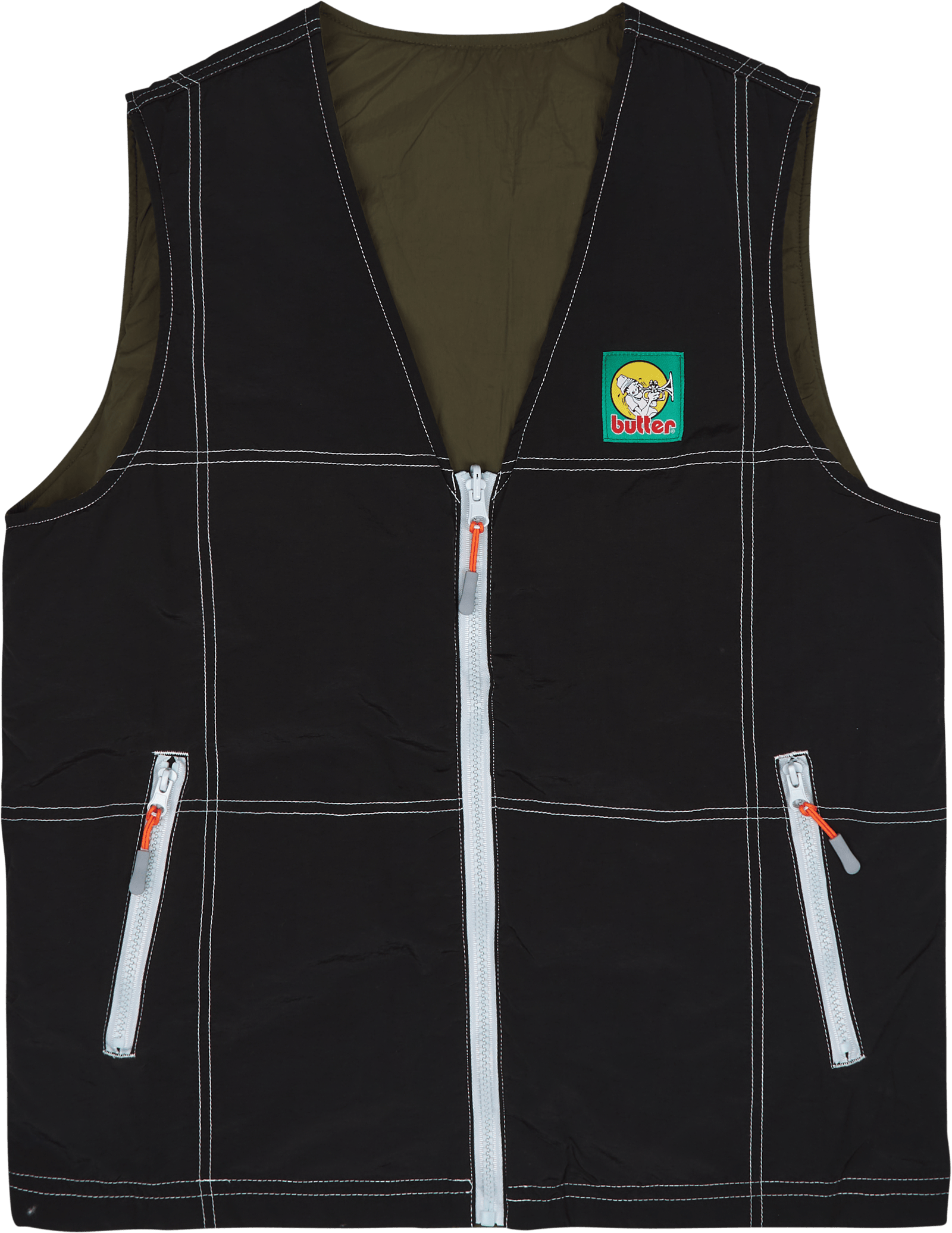 Reversible Vest Black/army