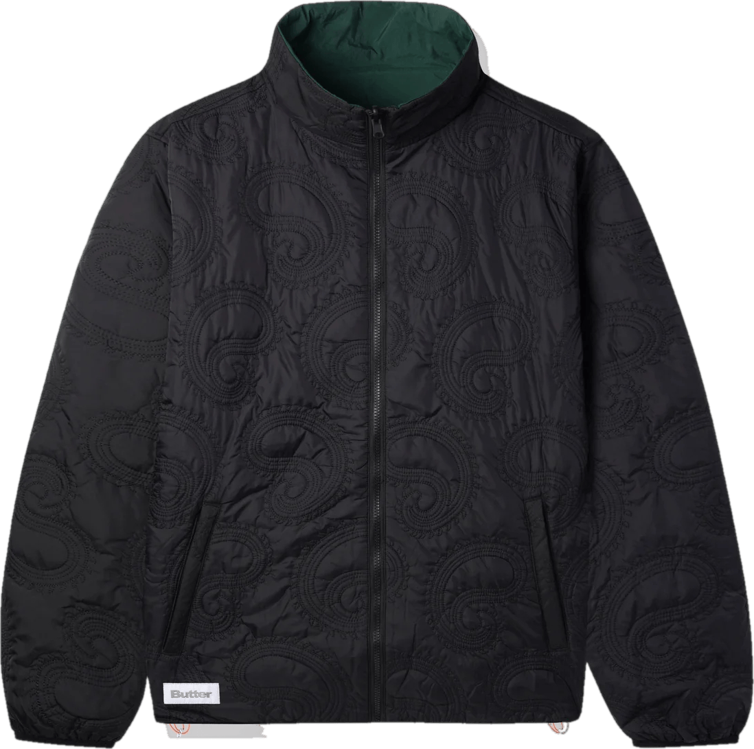 Paisley Reversible Puffer Jack Black