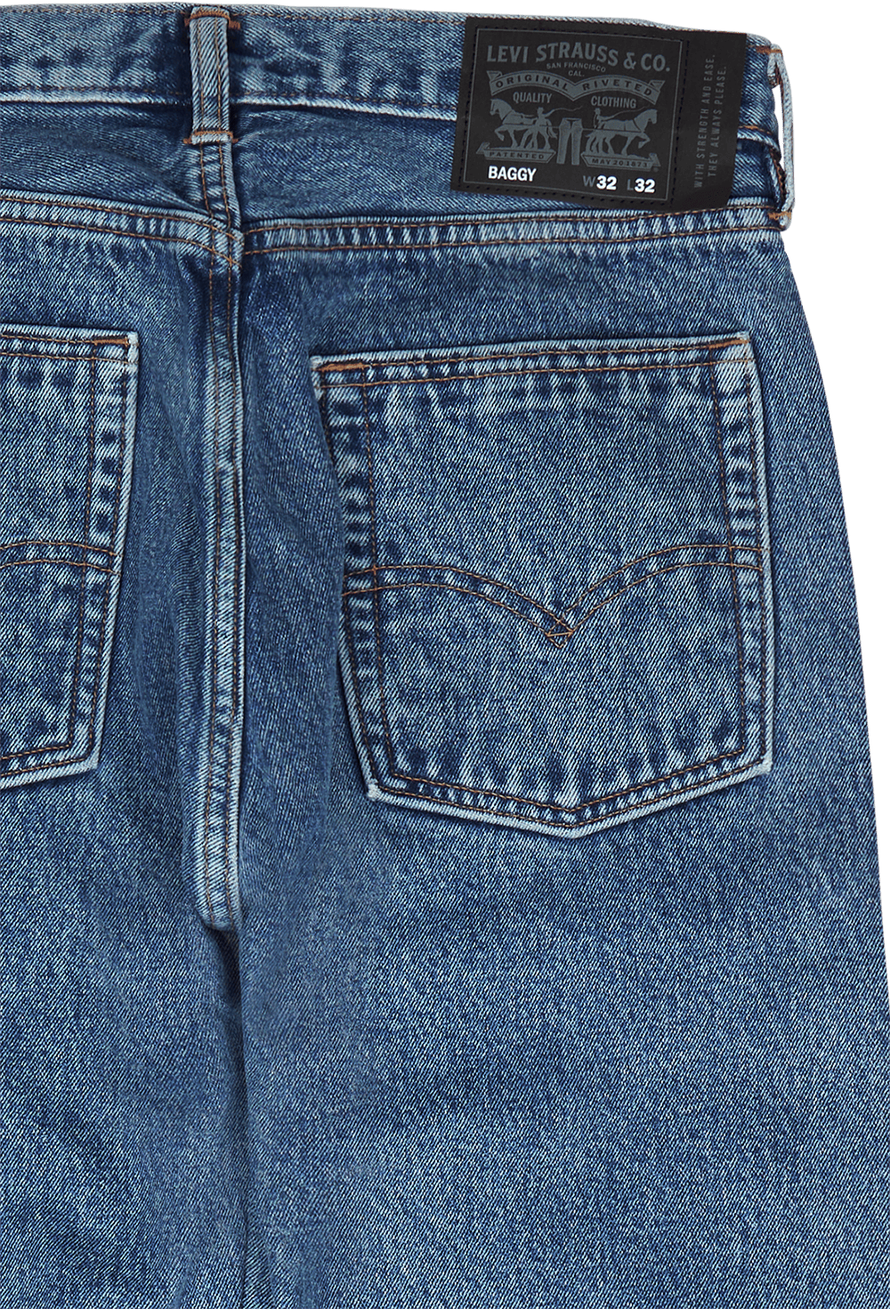 Skate Baggy 5 Pocket New Med Indigo - Flat Finish - Bild 4