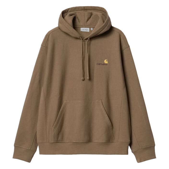 Hooded American Script Sweat Buffalo, Unisex, Vêtements, sweats à capuche et pulls molletonnés, Marron, XXL