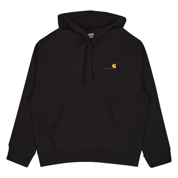 Hooded American Script Sweat Black, Unisex, Vêtements, sweats à capuche et pulls molletonnés, Noir, S