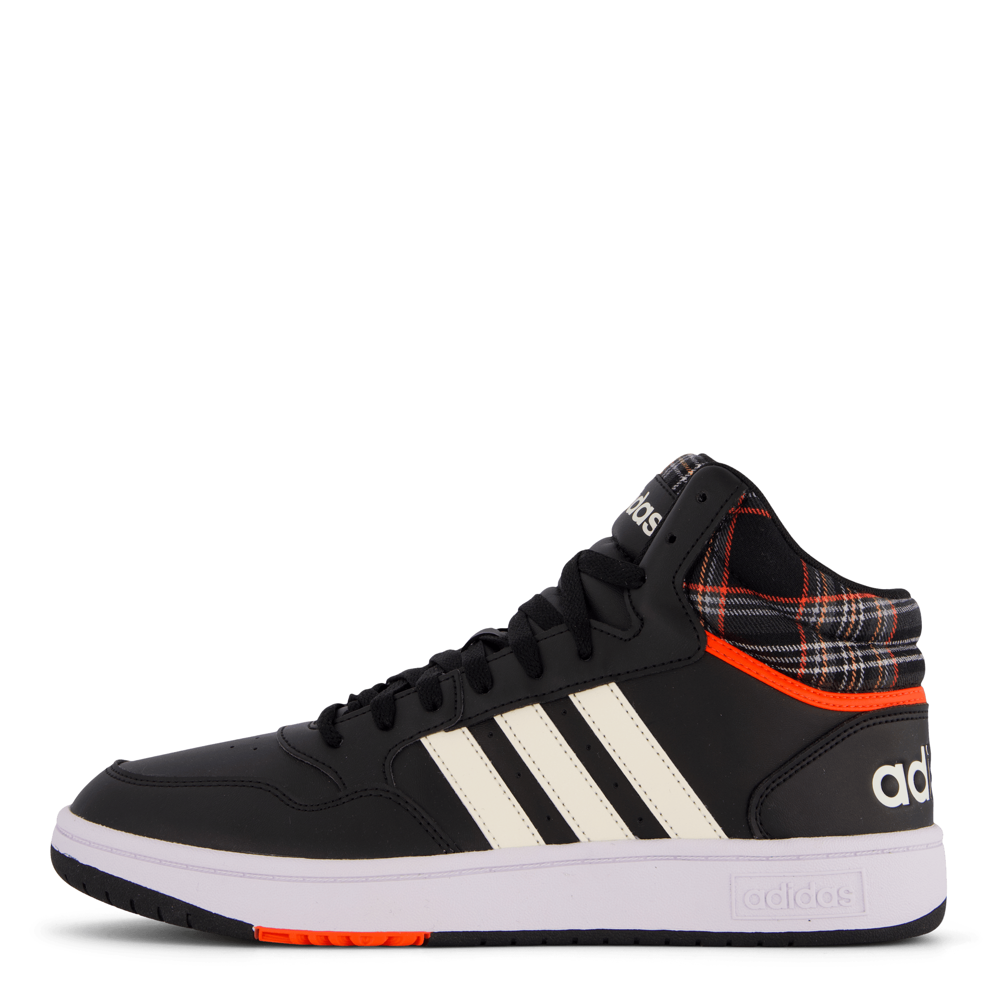 Hoops 3.0 Mid Lifestyle Basketball Classic Vintage Shoes Core Black / Chalk White / Grey Two, Male, Chaussures, Baskets, baskets montantes, Noir, EU 41 1/3