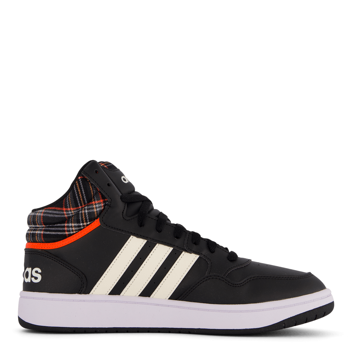 Hoops 3.0 Mid Lifestyle Basketball Classic Vintage Shoes Core Black / Chalk White / Grey Two