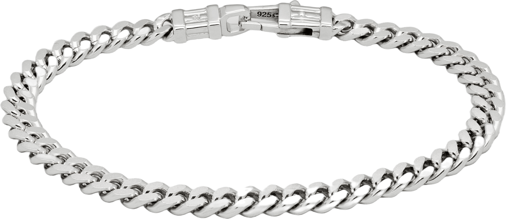 Curb Bracelet L Silver