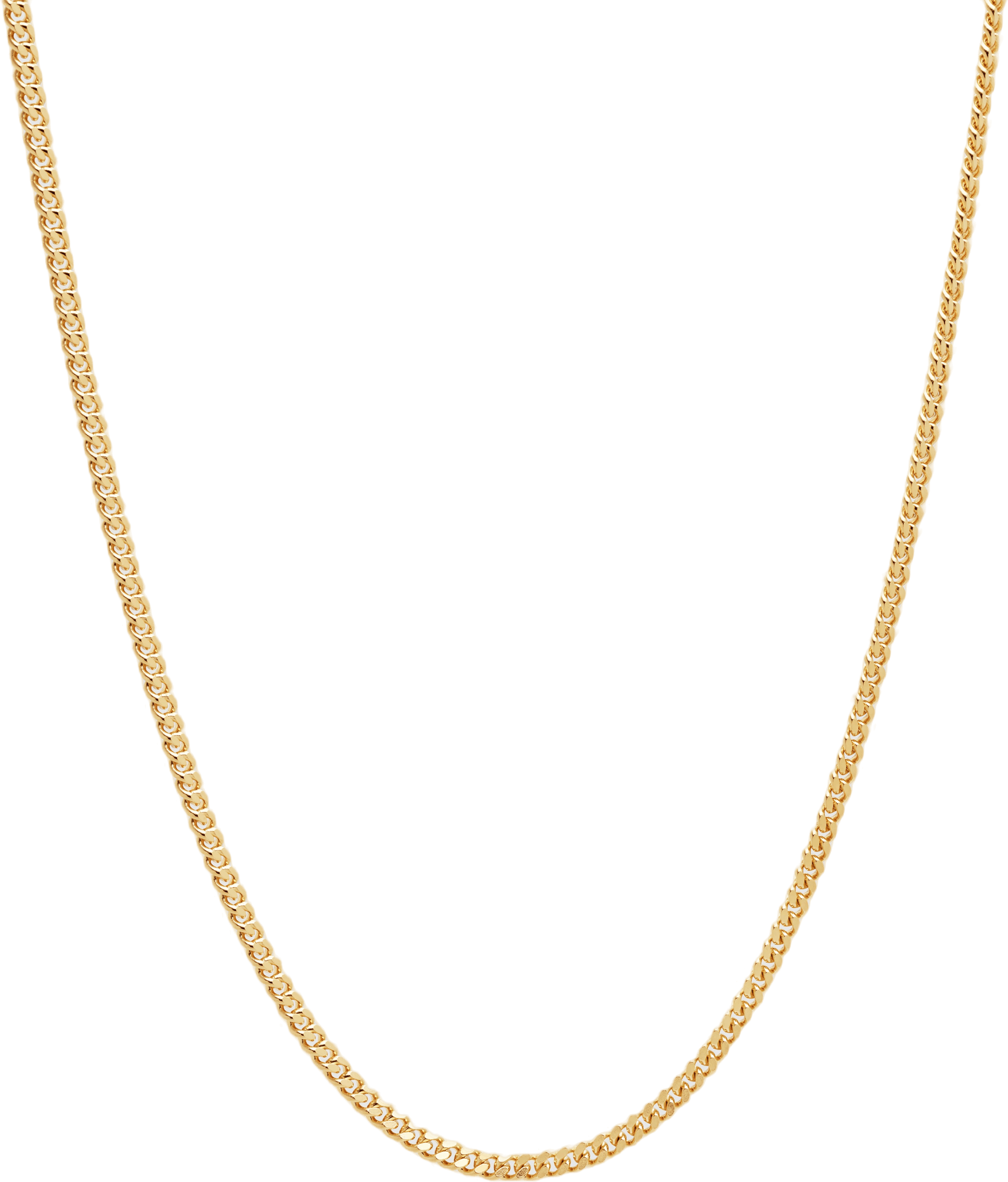 Curb Chain M Gold Silver, Unisex, Apparatuur, andere accessoires, Zilver, 24,5" / 63,2 cm