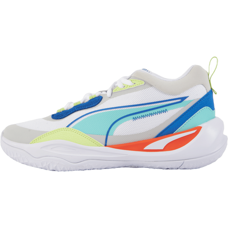 Playmaker Jr Puma White-mint-victoria Blue