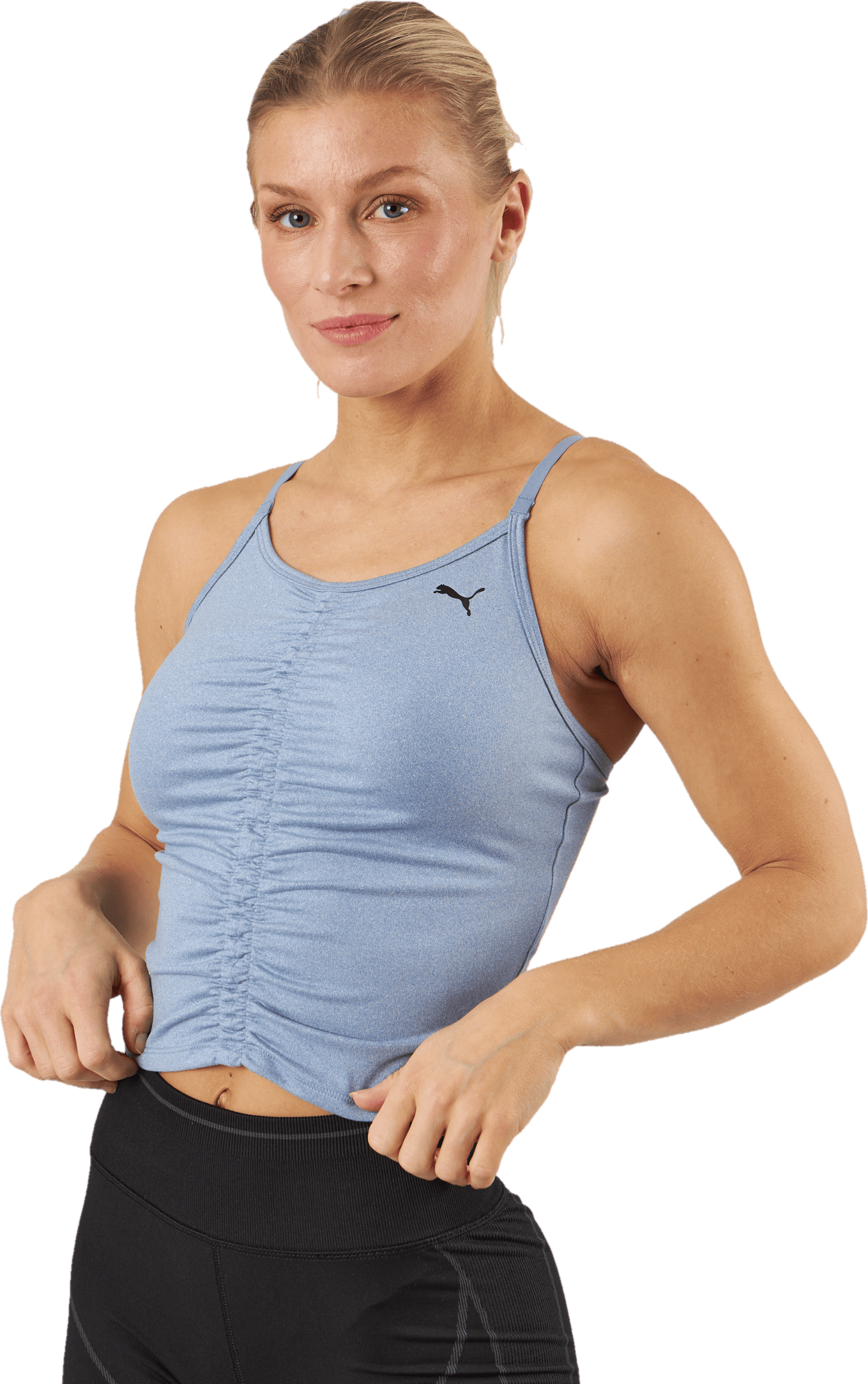 Studio Foundation Ruched Tank Filtered Ash