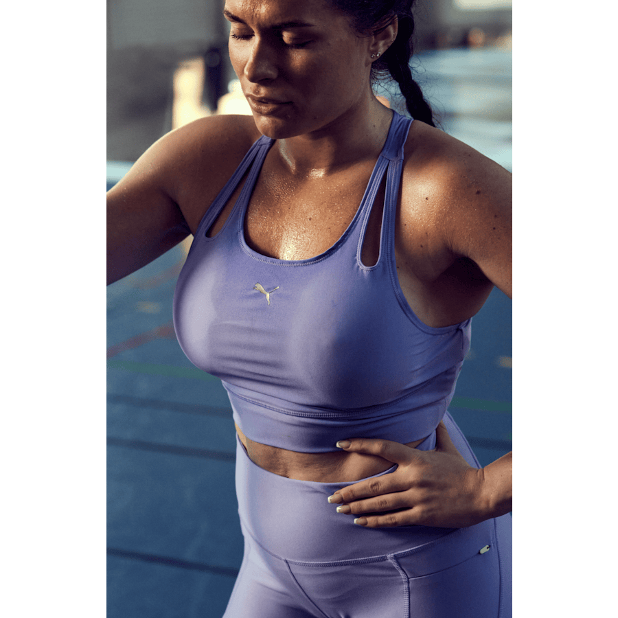 Run Ultraform Crop Tank W Elektro Purple