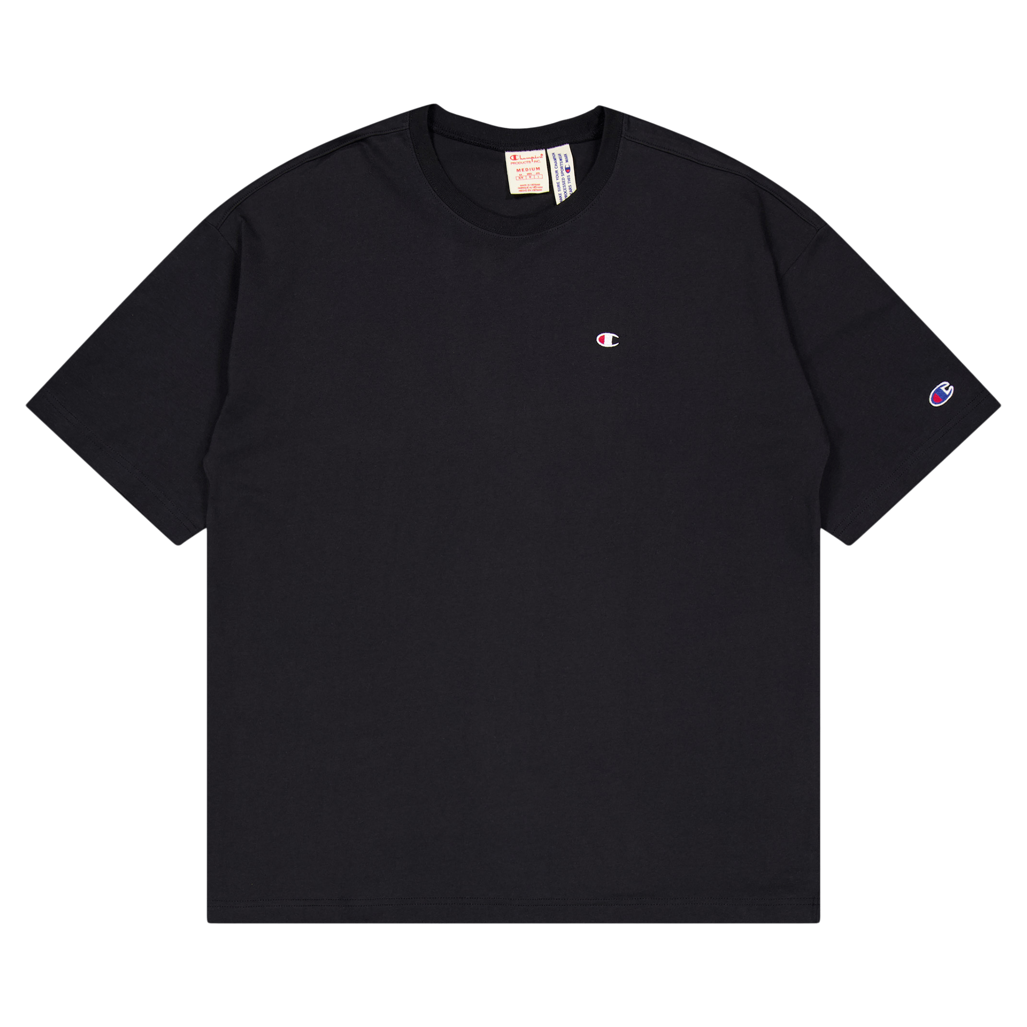 Crewneck T-shirt Black Beauty, Male, Kläder, Tops, Svart, XXL