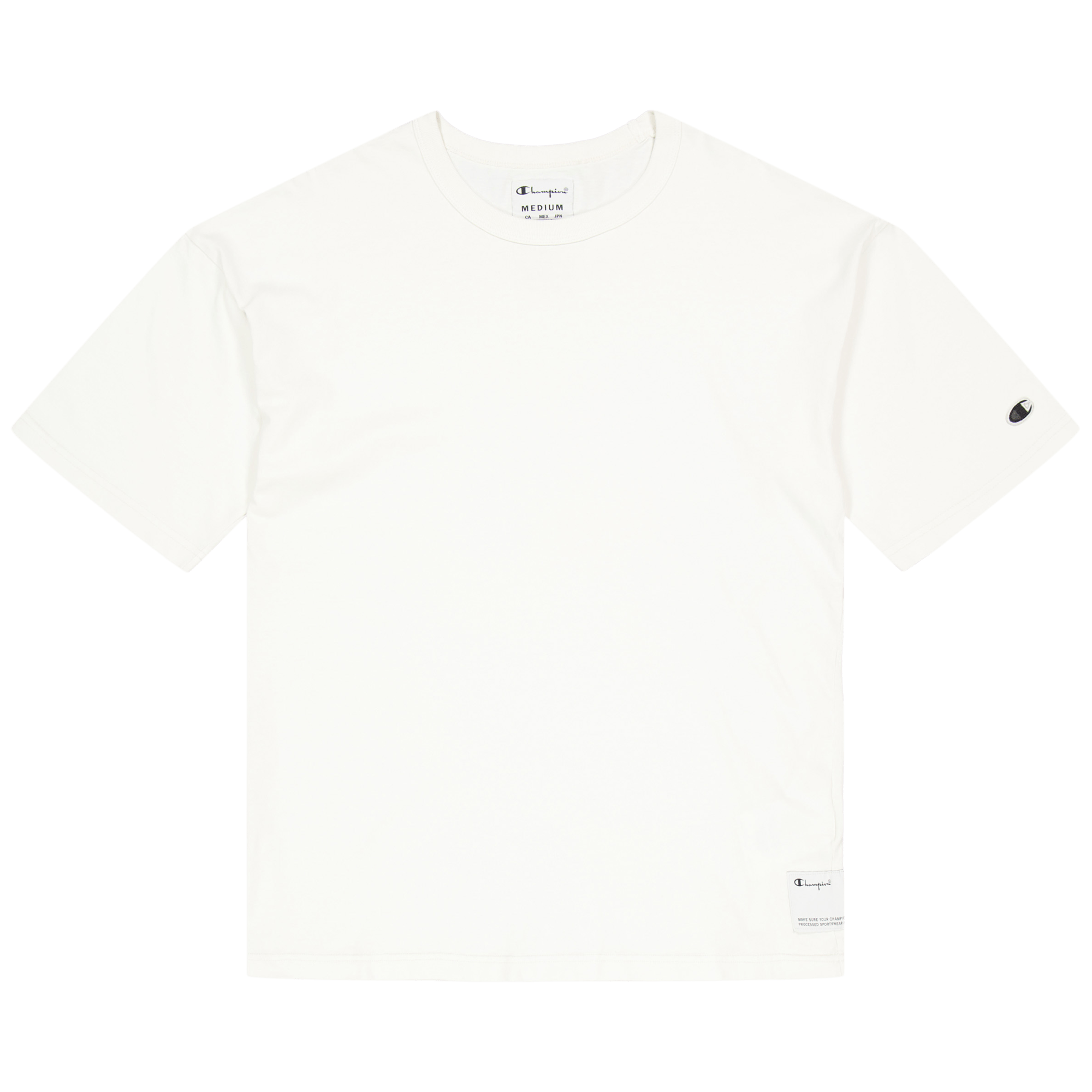 Crewneck T-shirt Egret, Male, Apparels, Tops, White, L