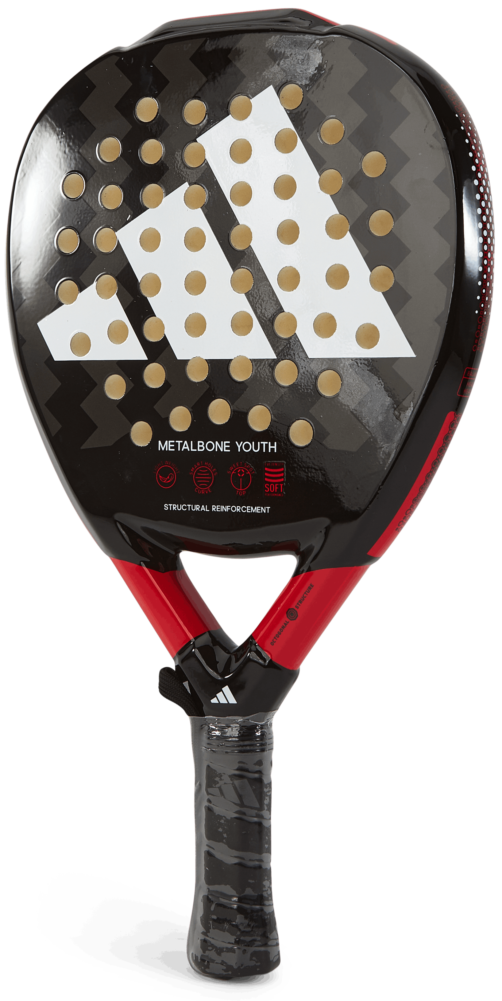 Metalbone Youth 3.2 Black/red, Unisex, Utstyr, racketer, Padel, Svart/Rød, ONESIZE