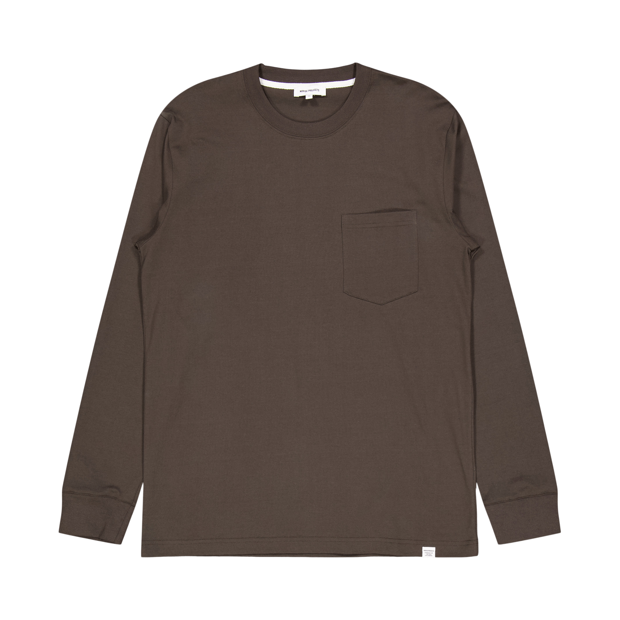 Johannes Standard Pocket Ls Beech Green, Male, Odevy, Tričko, Hnedá, L