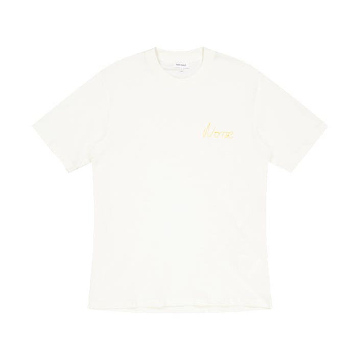 Johannes Chain Stitch Logo Ecru, Male, Abbigliamento, Tops, Bianca, L