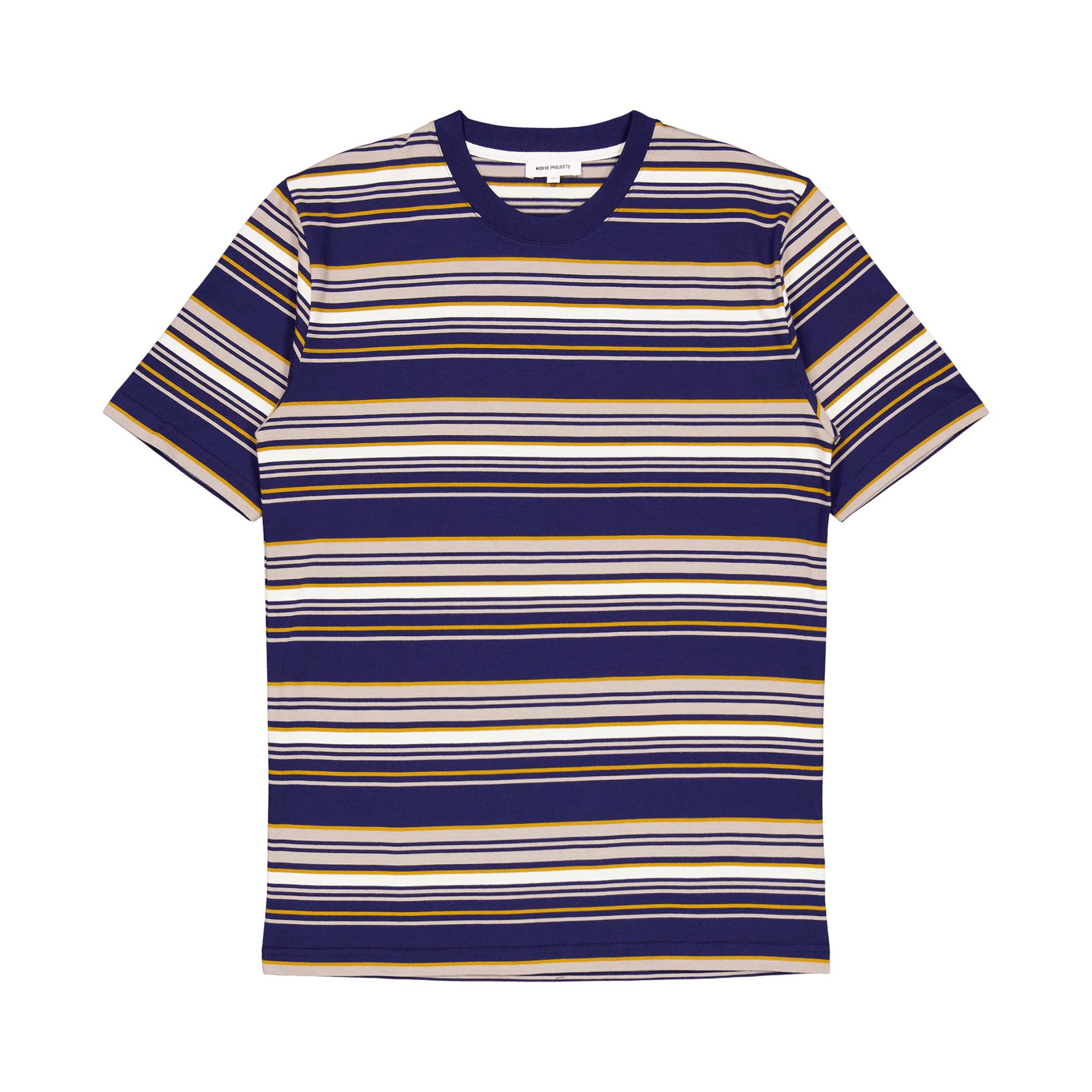 Johannes Weekend Stripe Dark Navy, Male, Klær, T skjorte, Blå, S