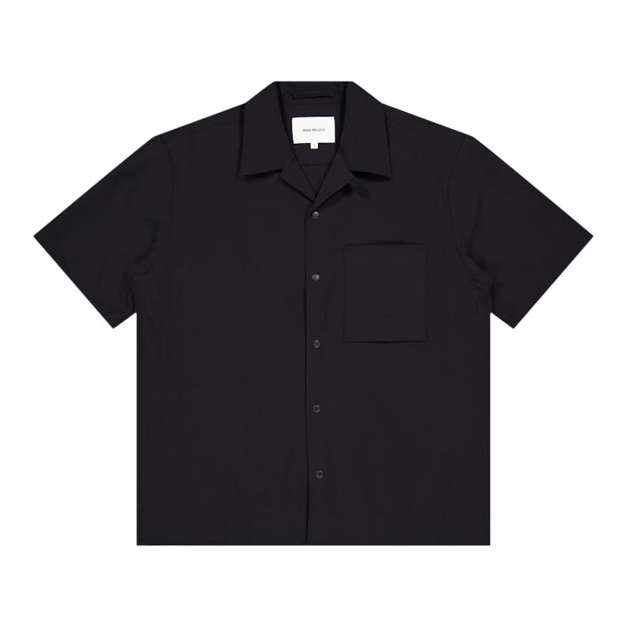 Carsten Travel Light Black, Male, Odzież, Koszule, Czarny, XL