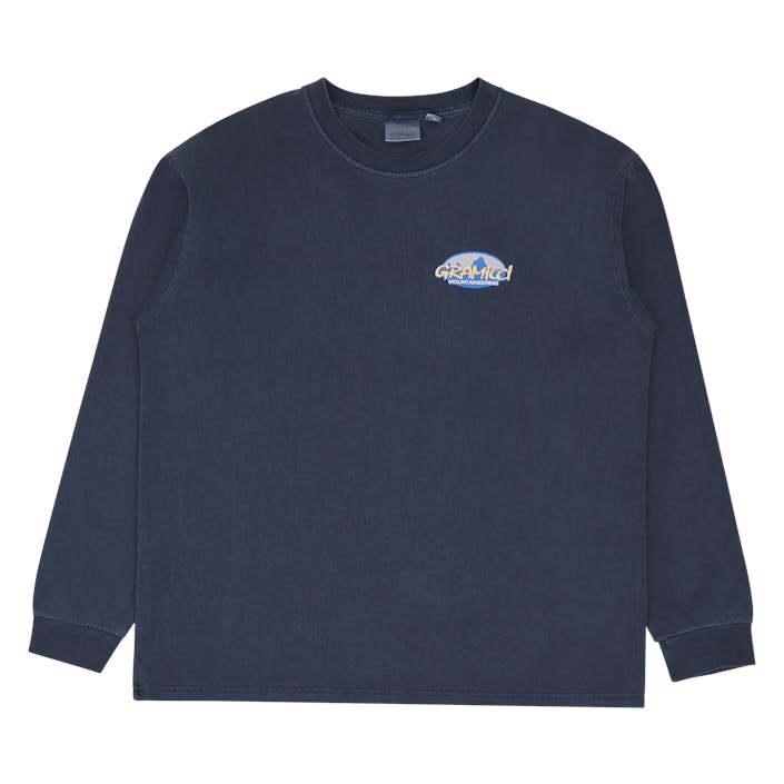 Summit L/s Tee Navy Pigment, Male, Odevy, Tričko, Modrá, M