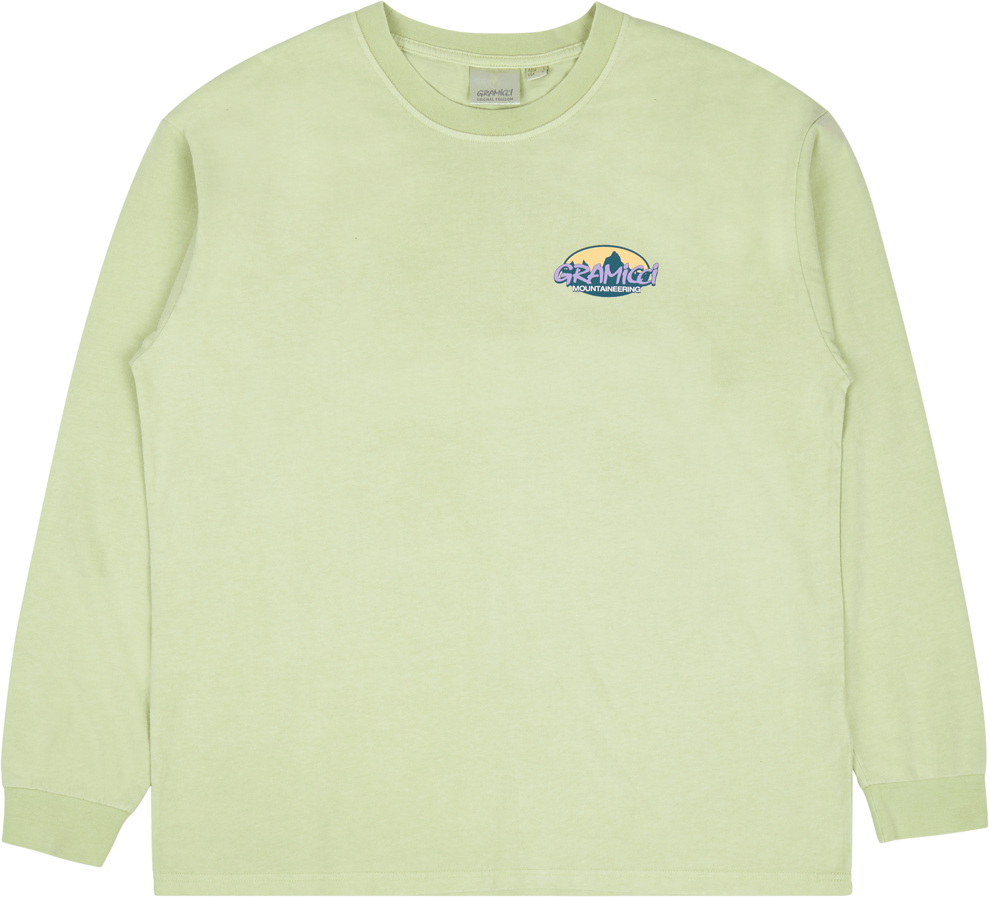 Summit L/s Tee Smoky Mint Pigment, Male, Vêtements, T-shirt, Vert, M