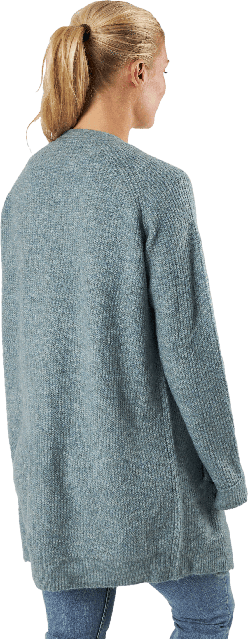 Pcellen Ls Long Knit Cardigan  Trooper - Bild 3