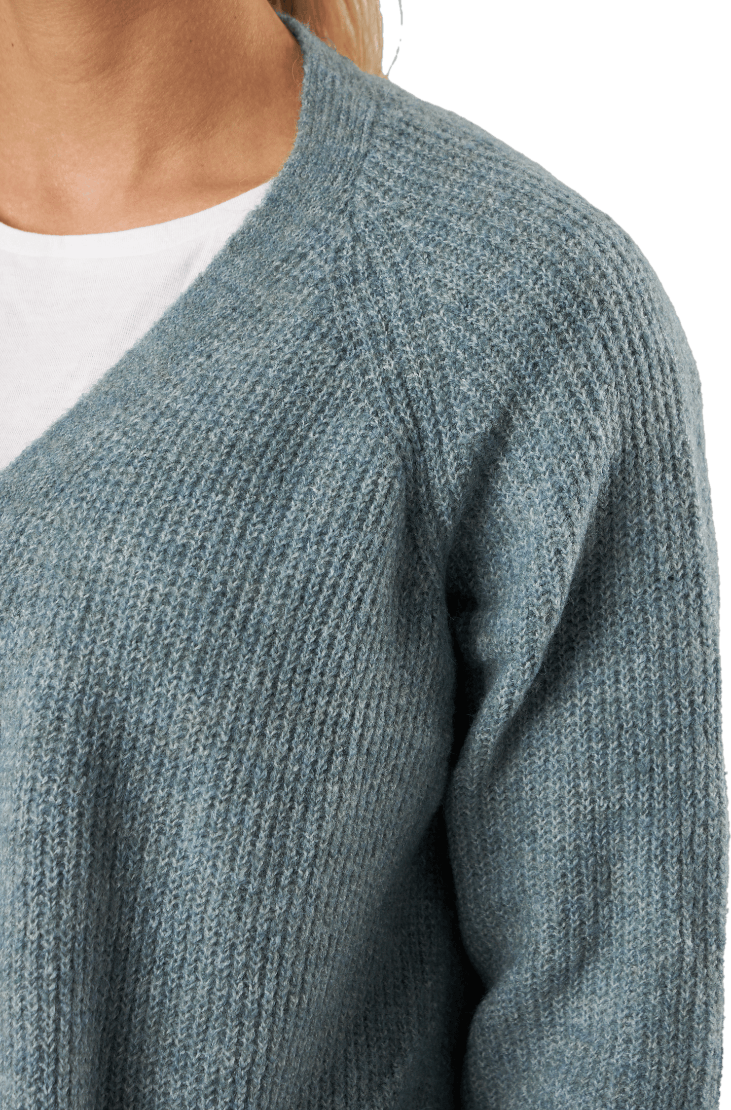 Pcellen Ls Long Knit Cardigan  Trooper - Bild 4