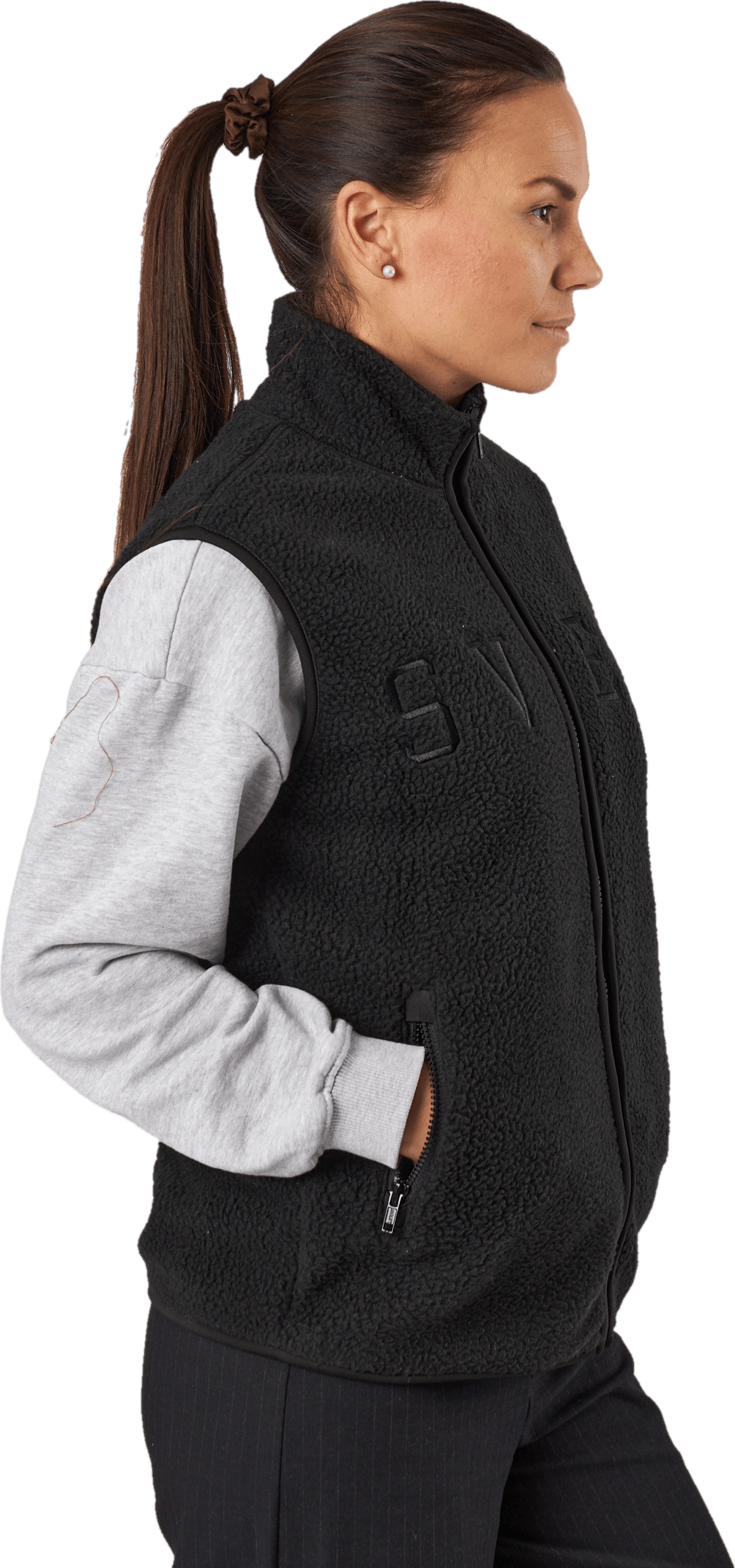 Teddy Pile Vest Black - Bild 2