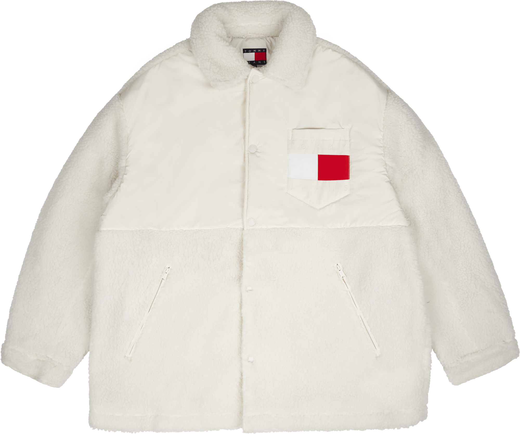 Tjcu Teddy Mix Coach Jacket Beige