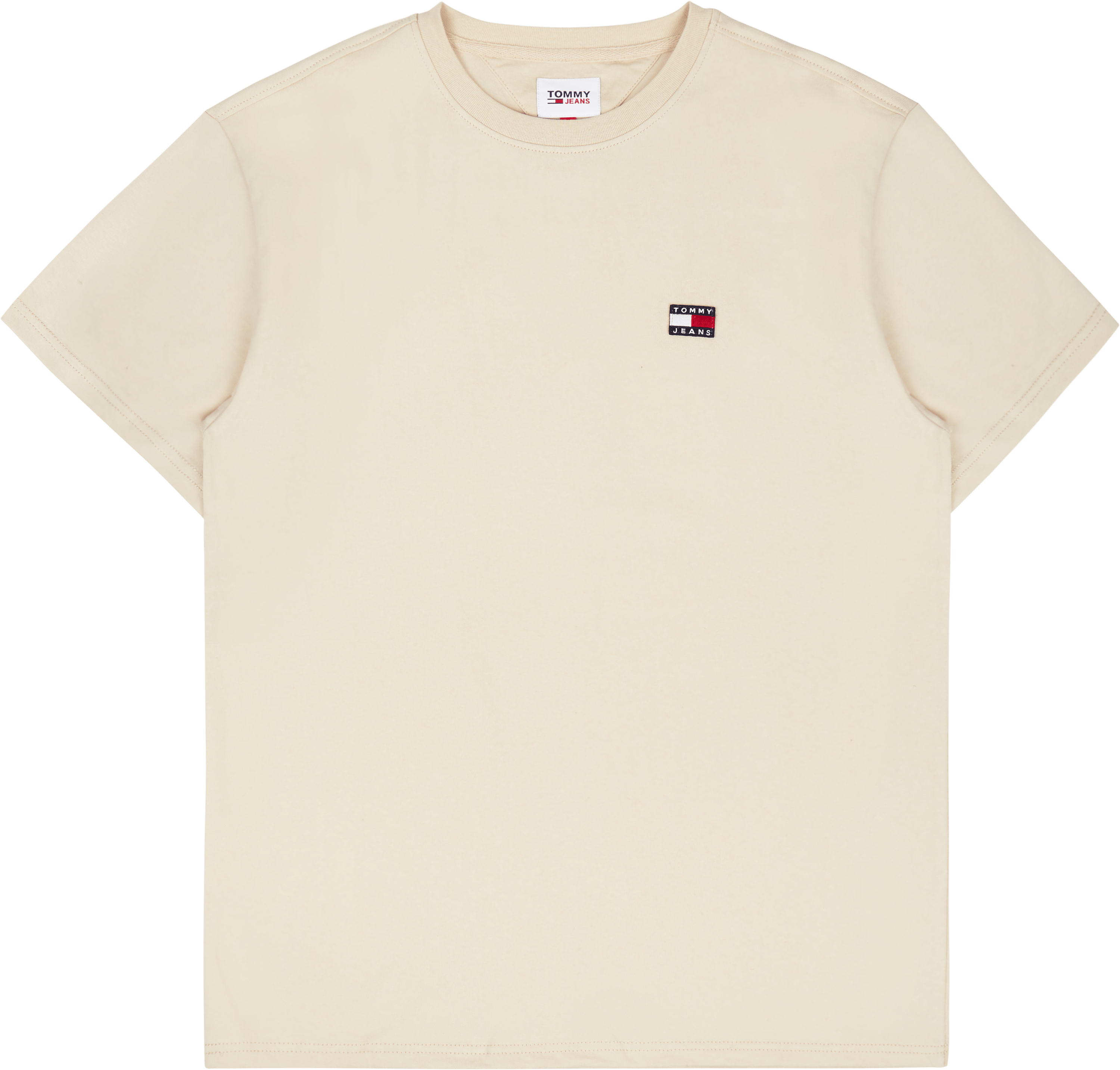 Tjm Clsc Tommy Xs Badge Tee Beige