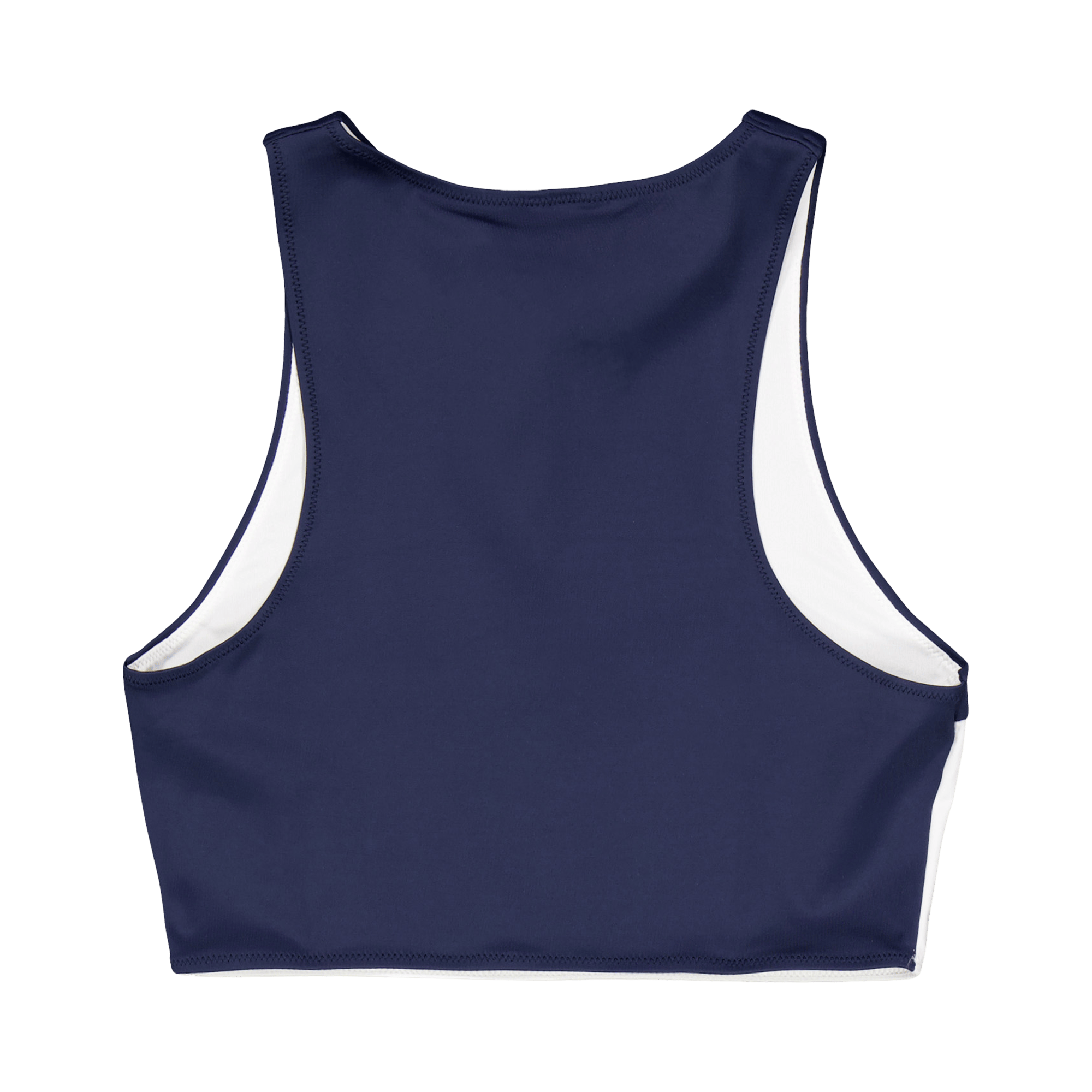 High Neck Crop Top  (ext Sizes Blue - Bild 2