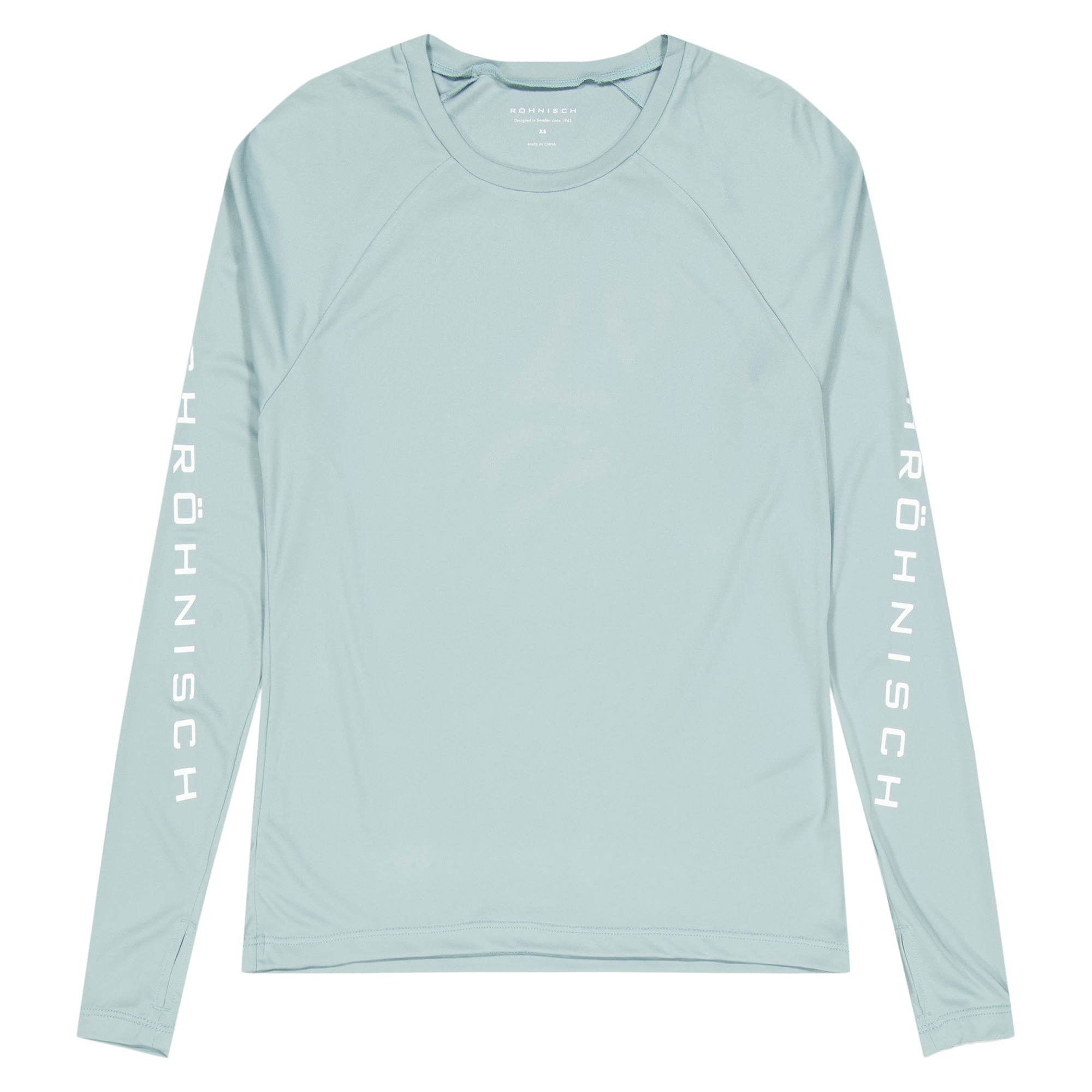 Active Logo Long Sleeve Silver Blue