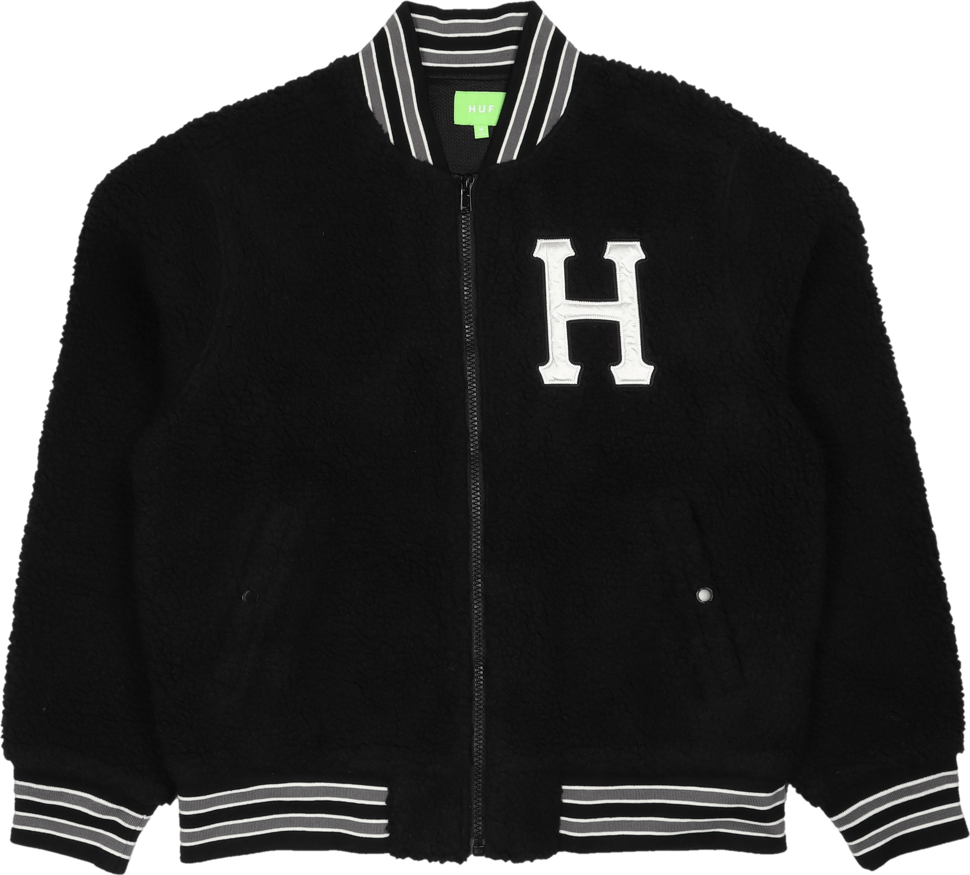 Sherpa Varsity Jacket Black
