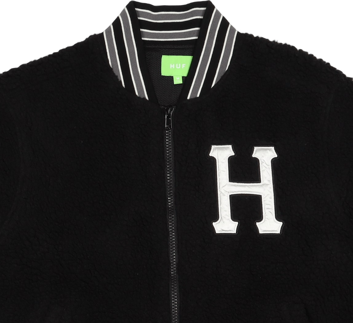 Sherpa Varsity Jacket Black - Bild 2