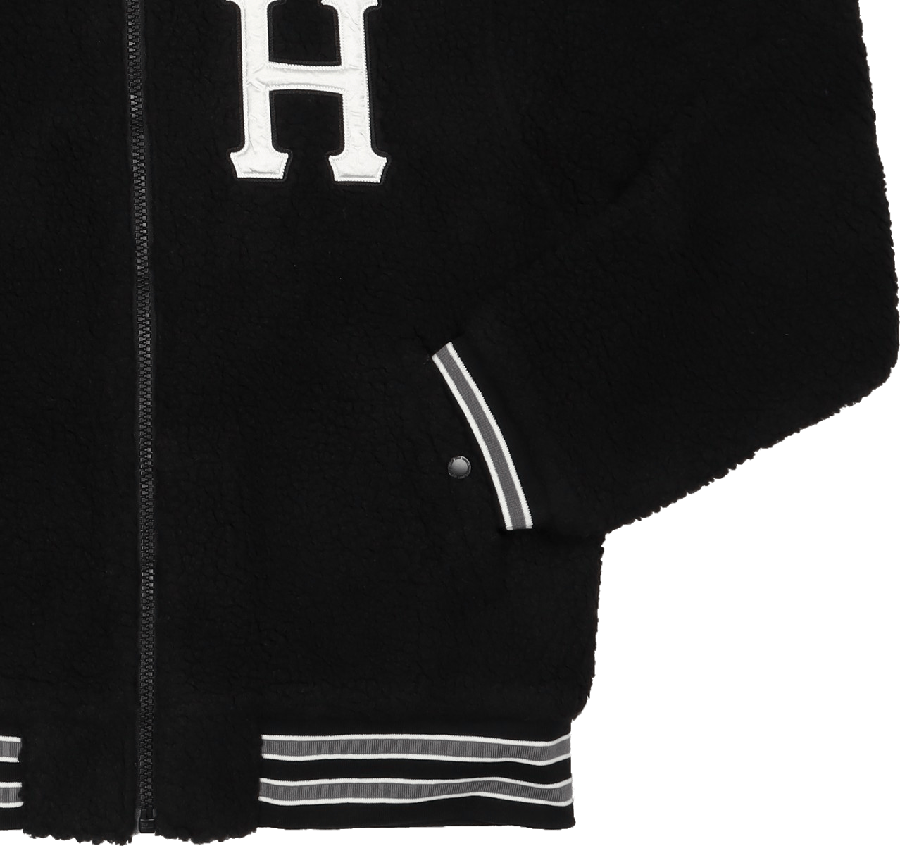 Sherpa Varsity Jacket Black - Bild 3