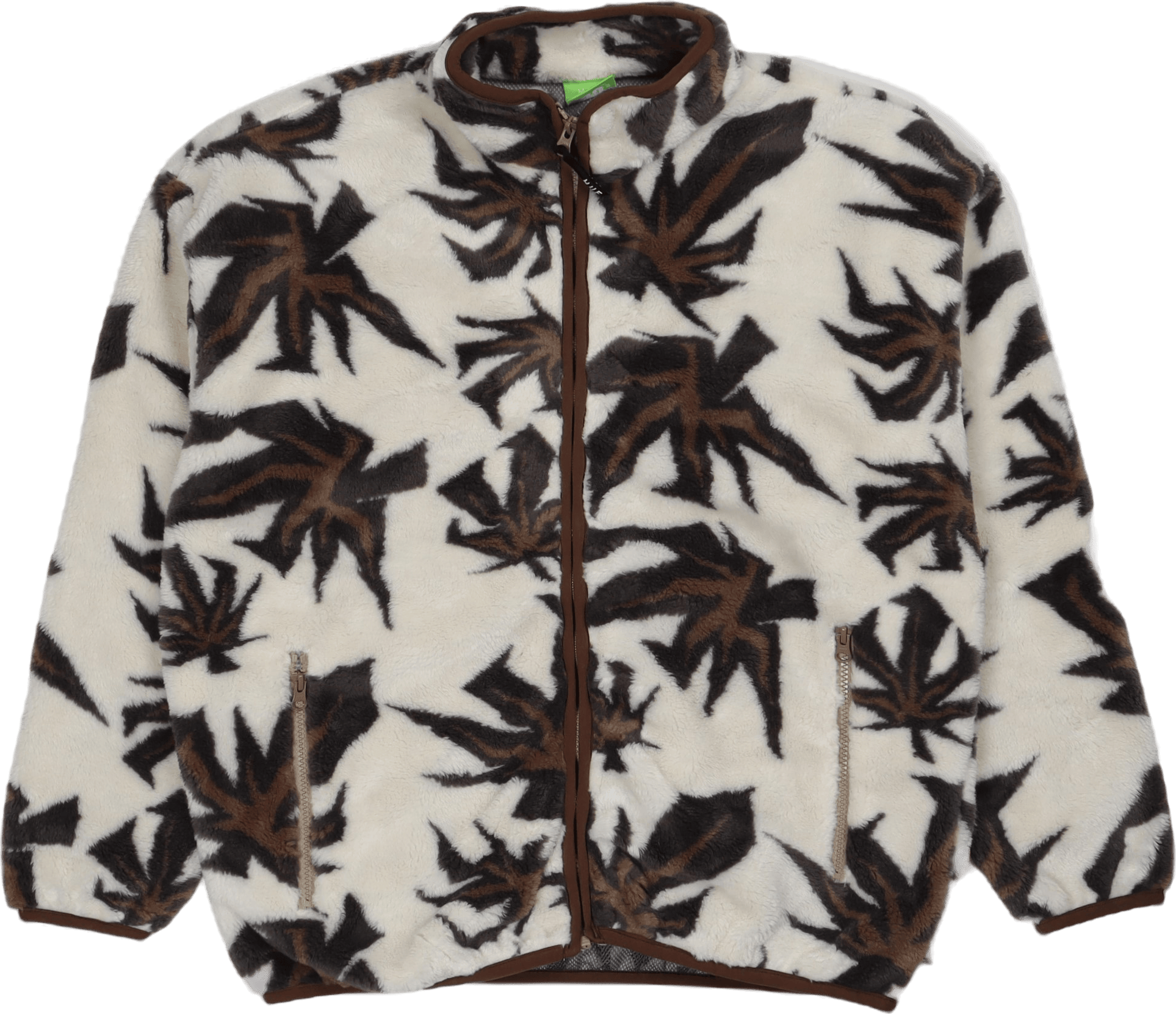 Lowell Jacquard Sherpa Zip Natural