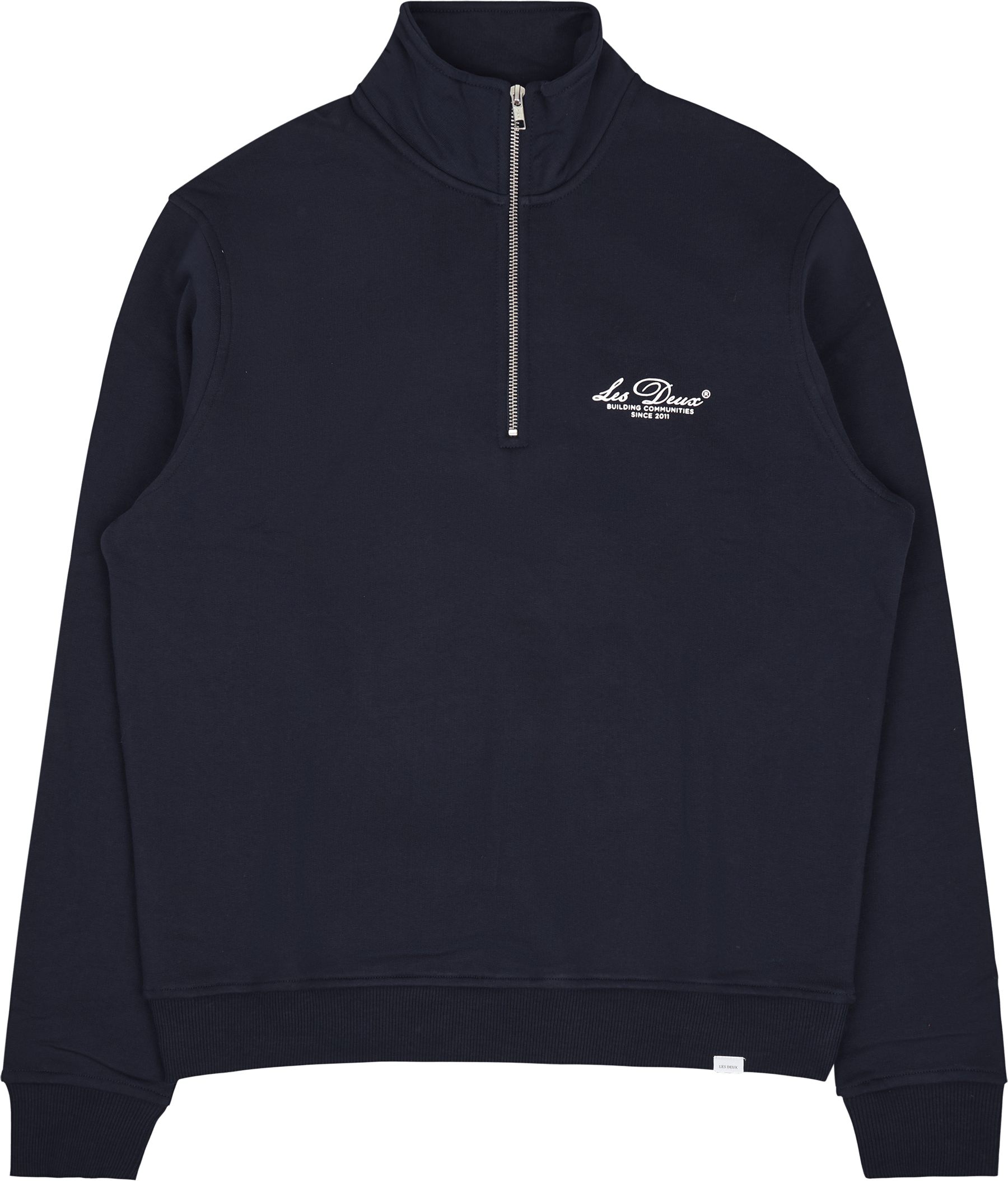 Les Deux Cedric Half-zip Sweatshirt Dark