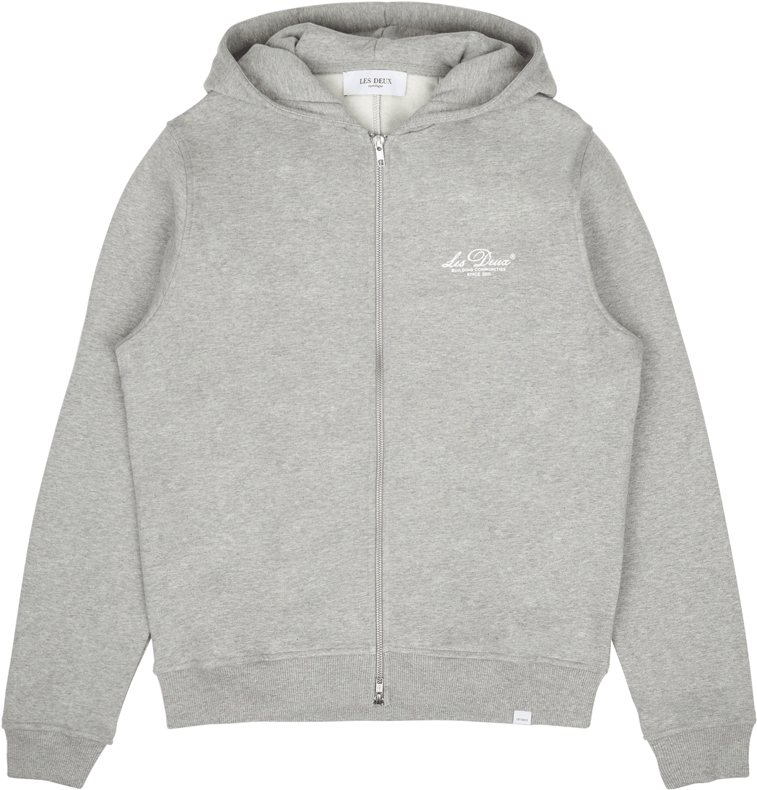 Les Deux Cedric Zipper Hoodie  Mélange