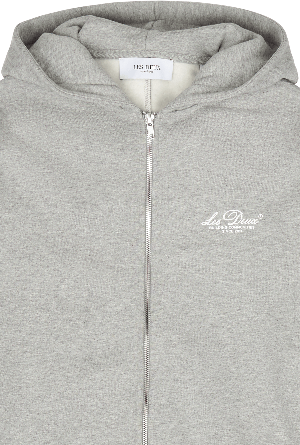 Les Deux Cedric Zipper Hoodie  Mélange - Bild 3