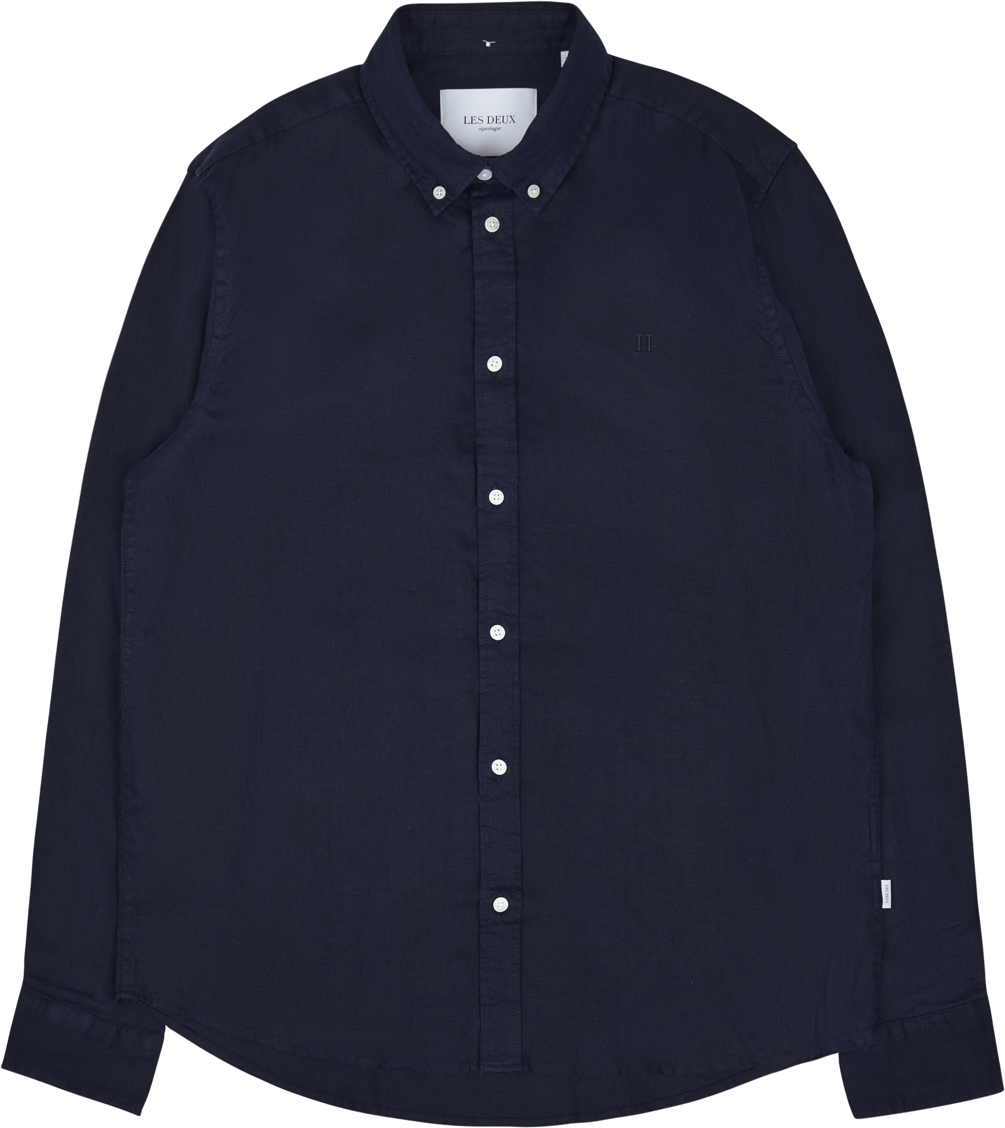 Les Deux Kristian Linen B.d. Shirt Dark