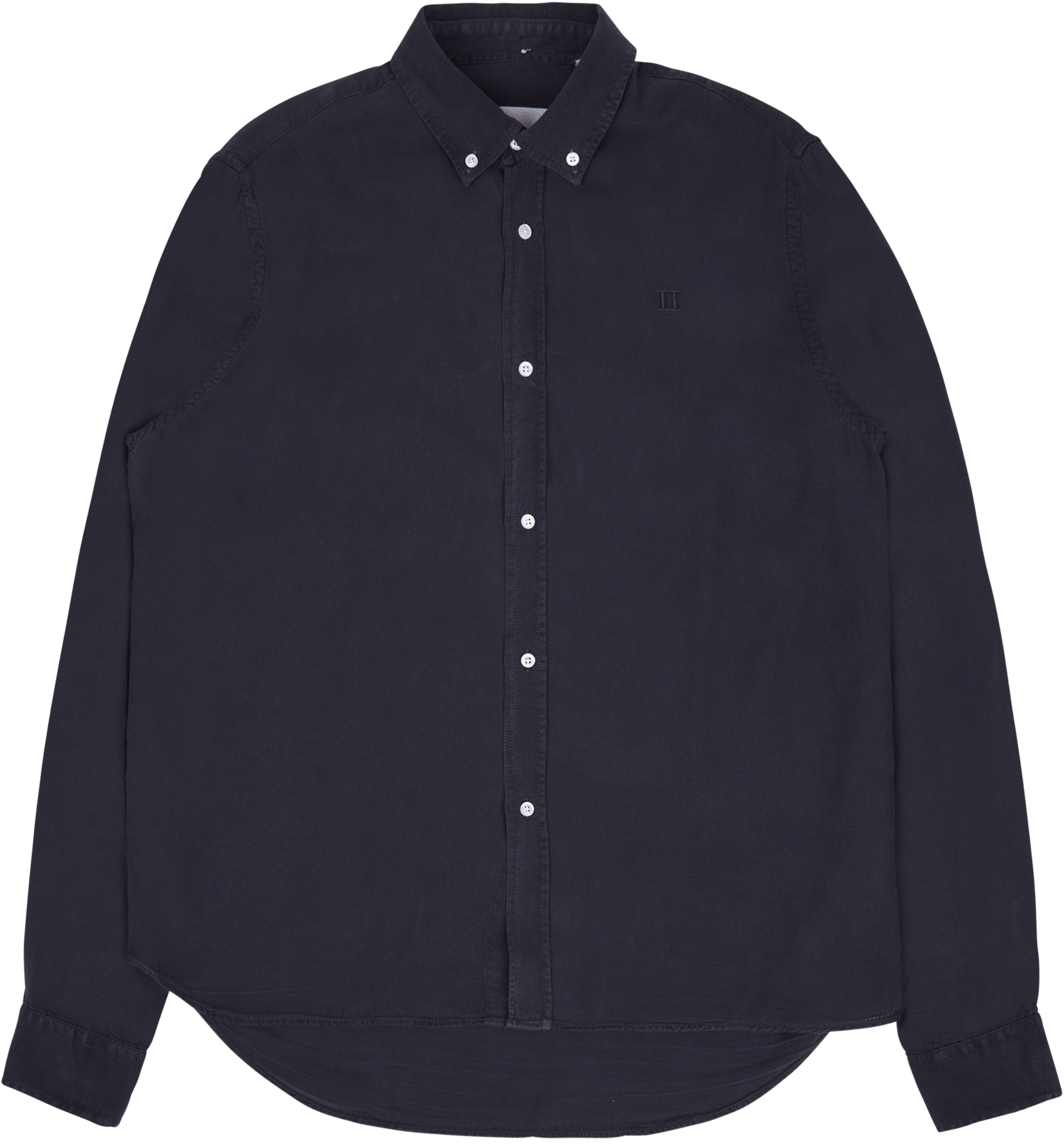 Les Deux Kristian Dobby Shirt India Ink, Male, Apparels, Tops, Black, L