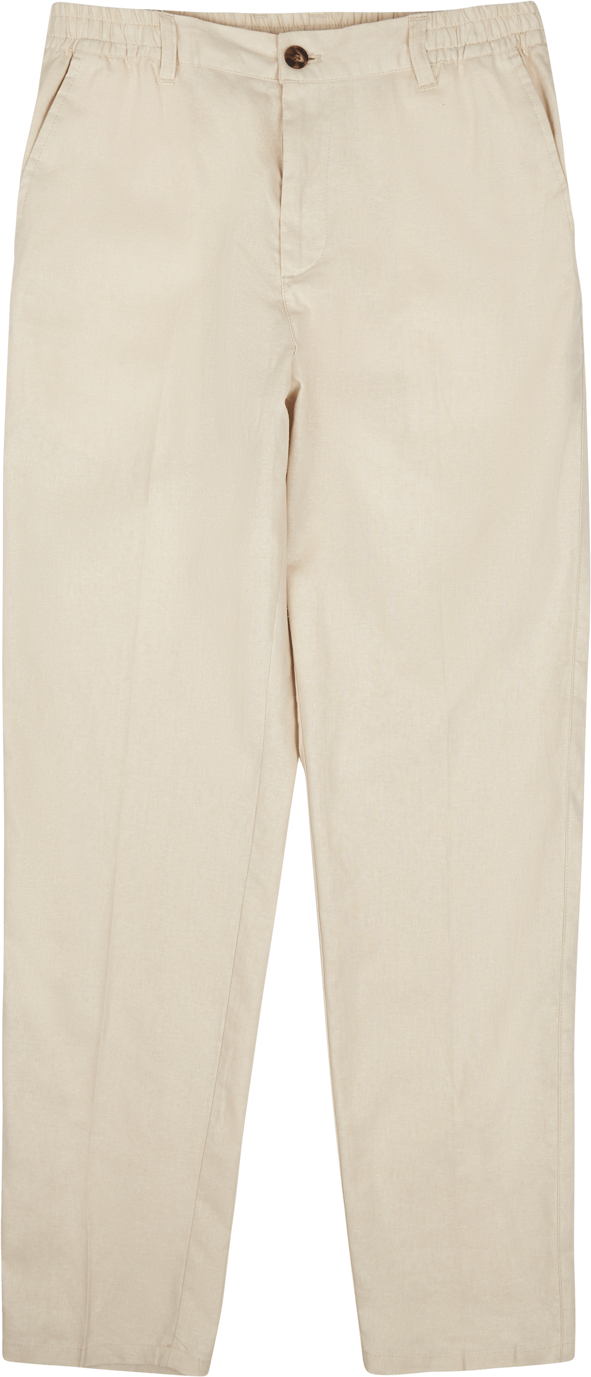 Les Deux Pino 2.0 Linen Pants, Male, Apparels, Bottoms, White, XL