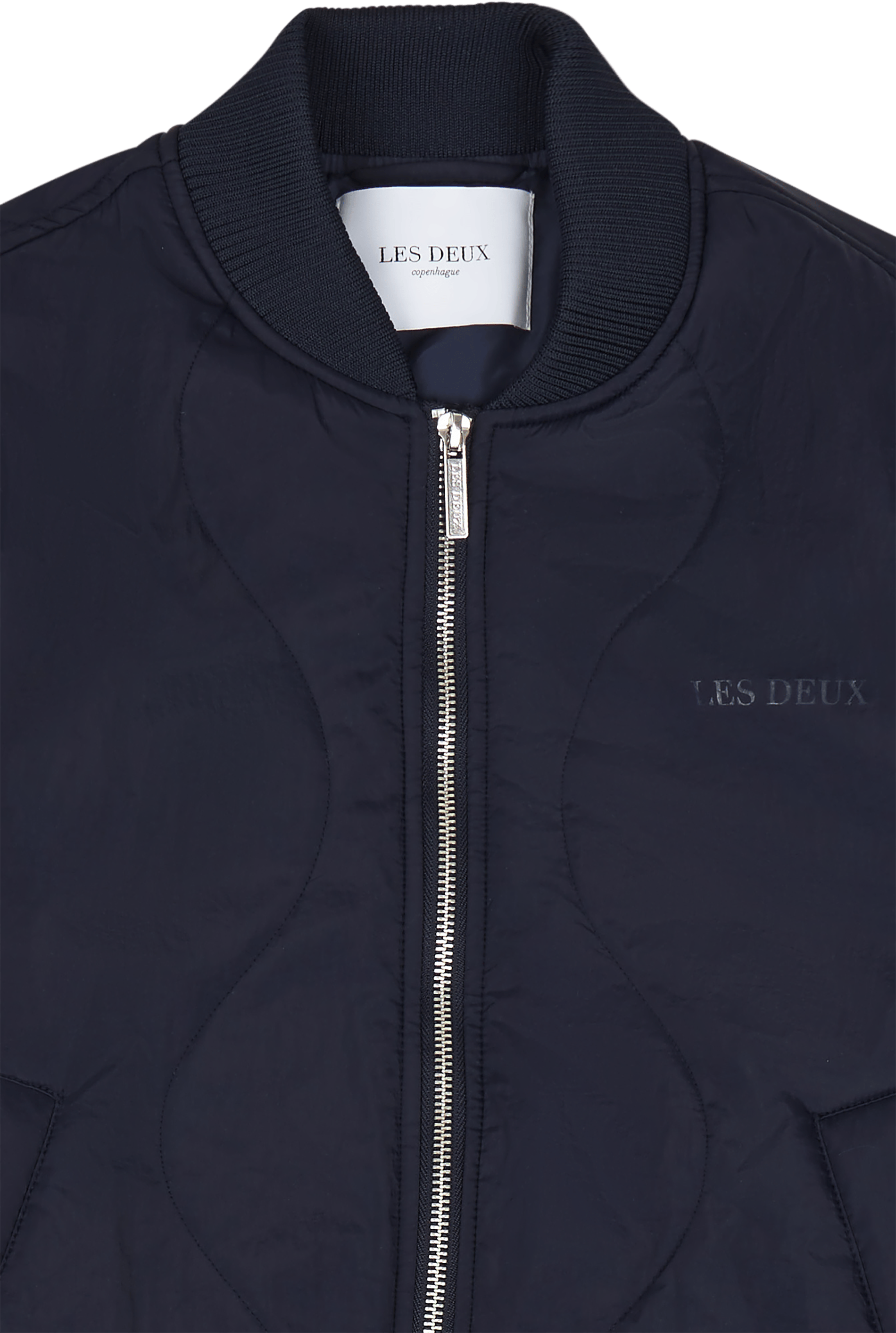 Les Deux Norman Quilted Bomber Jacket Dark - Bild 3