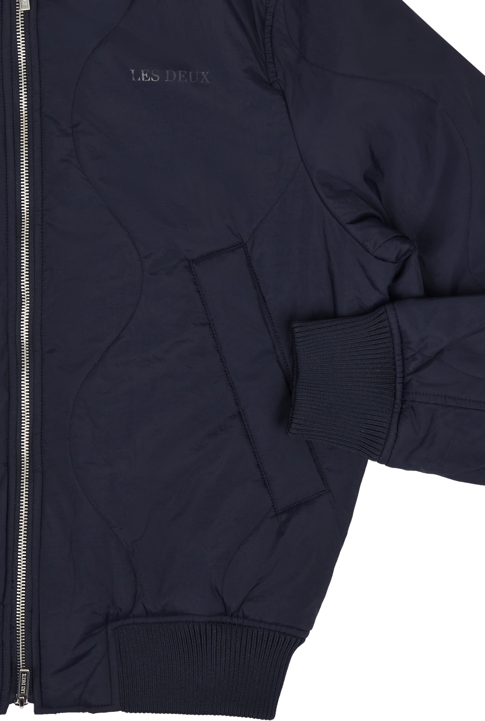 Les Deux Norman Quilted Bomber Jacket Dark - Bild 5