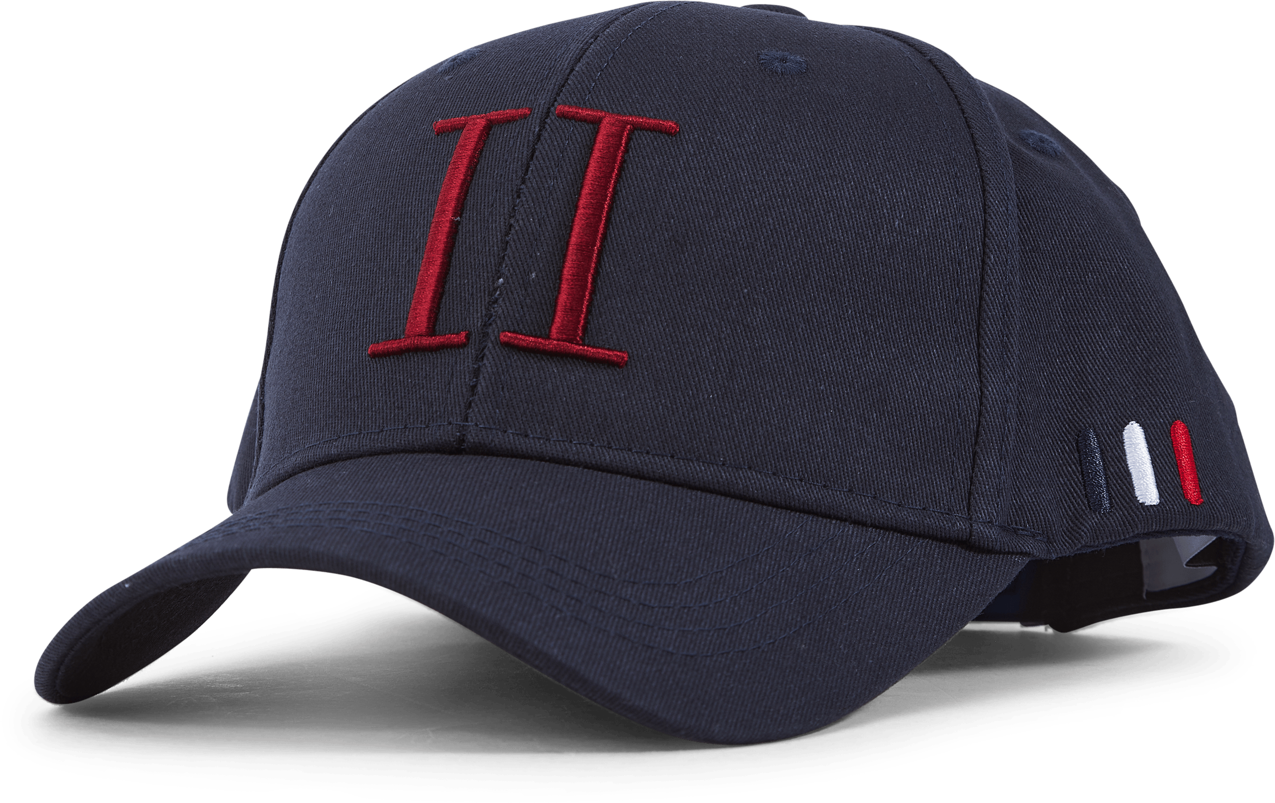 Les Deux Encore Organic Baseball Cap, Male, Apparels, Hats & Caps, Blue/Red, ONESIZE